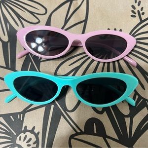 Retro Teal Sunglasses